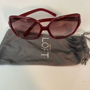 Ann Taylor Maroon/Red Gradient Sunglasses